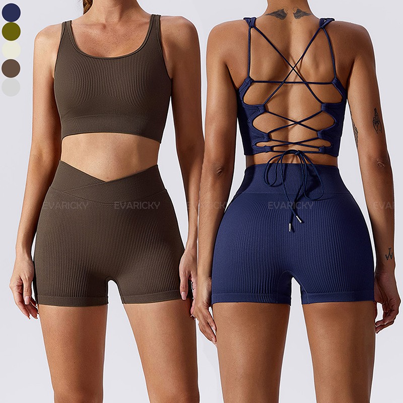 Gevoerde strappy yoga sport beha