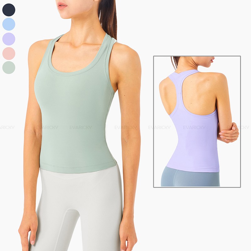 Slim-fit tanktop met racerback