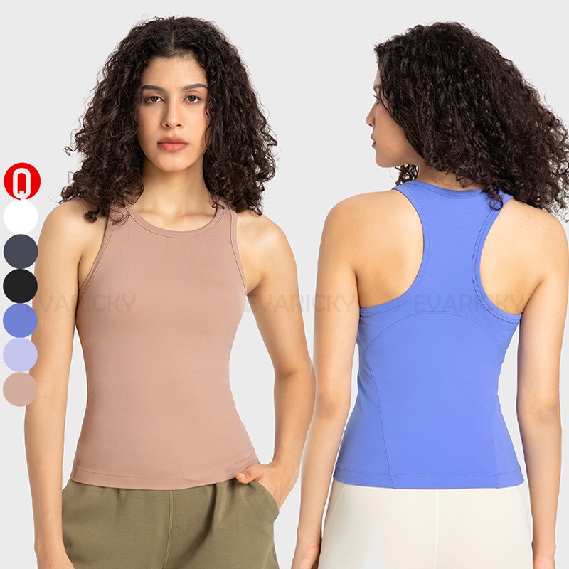 Slim-fit witte tanktop