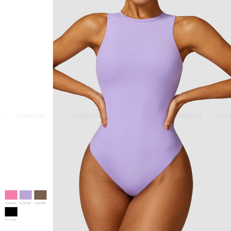 Zachte bodysuit voor dames uit één stuk