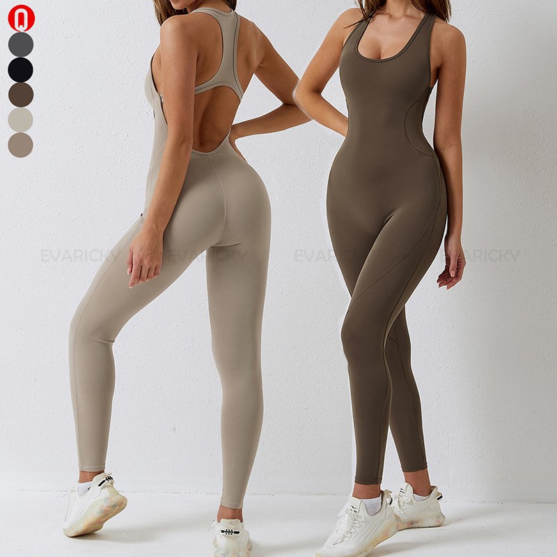 Zomerjumpsuits met U-kraag