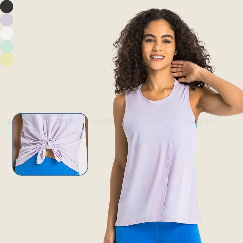 Dames tanktops met ronde hals